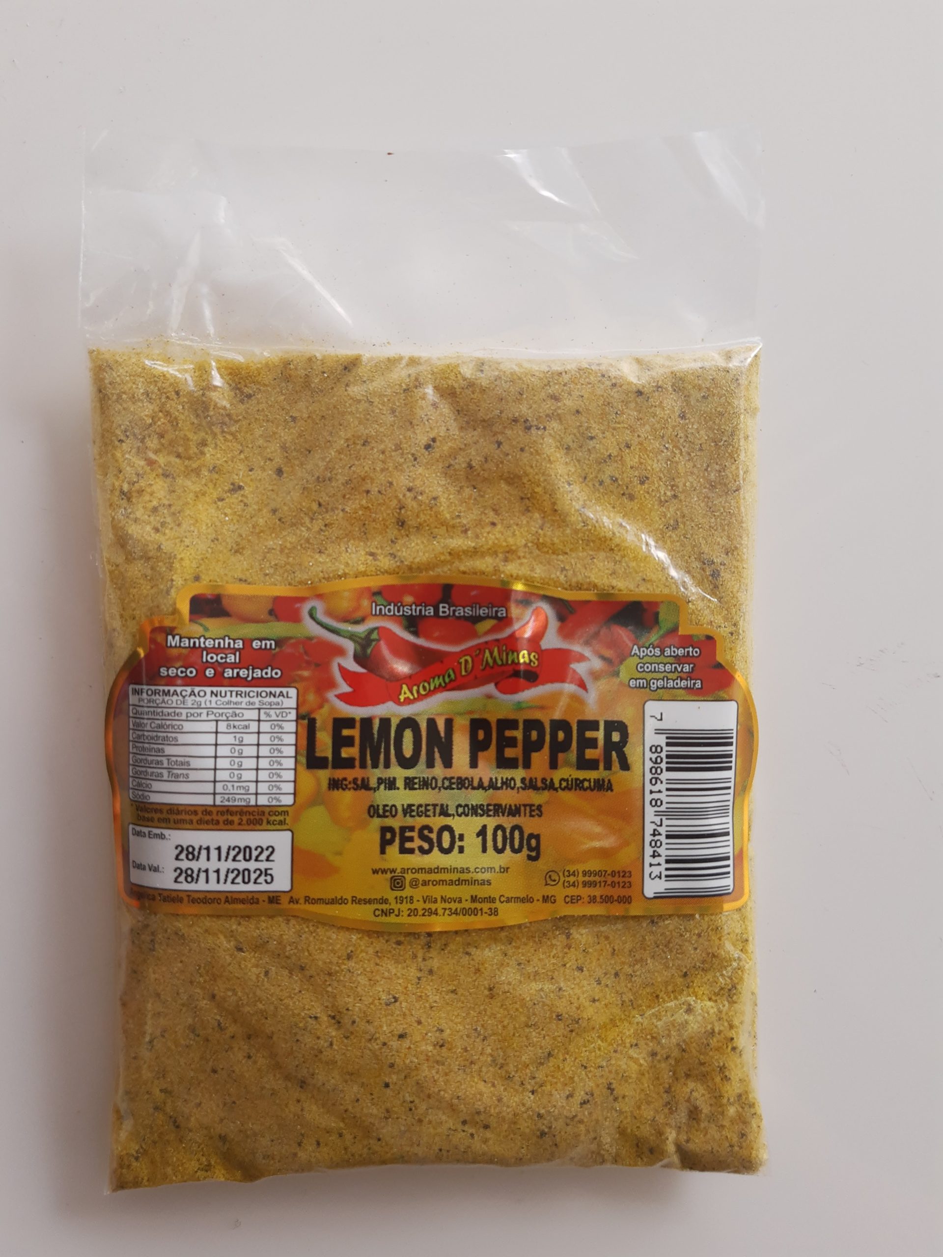 Aroma D'Minas Tempero Lemon Pepper 100g – Market Brasil